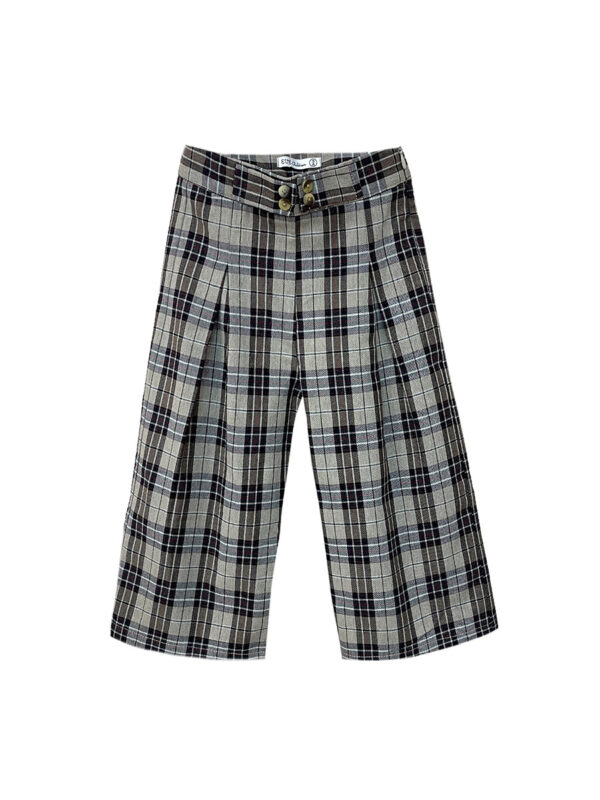 pantalon culotte tartan