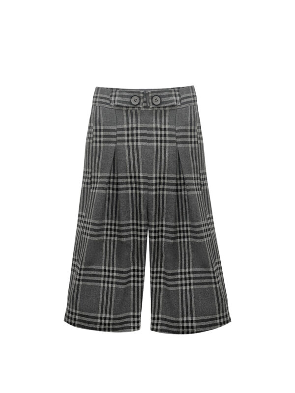 culotte cuadros gris