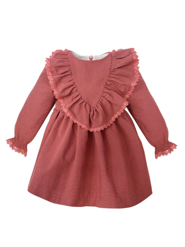 vestido cuadro vichy rose