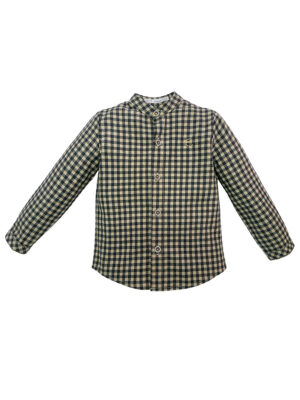 camisa cuadro vichy mostaza